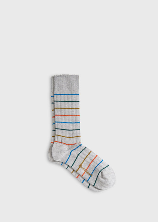Colorful Striped Summer Sock - Paul Stuart Discount
