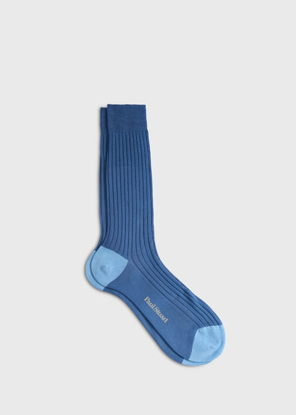 Two-Tone Ribbed Crew Sock - Paul Stuart Top Pick