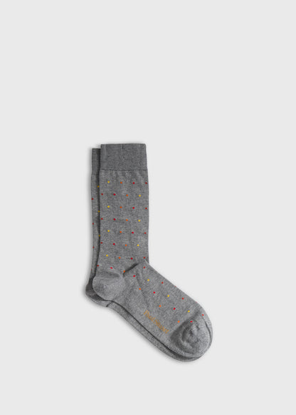 Micro Poka-Dot Crew Sock - Paul Stuart Special Offer