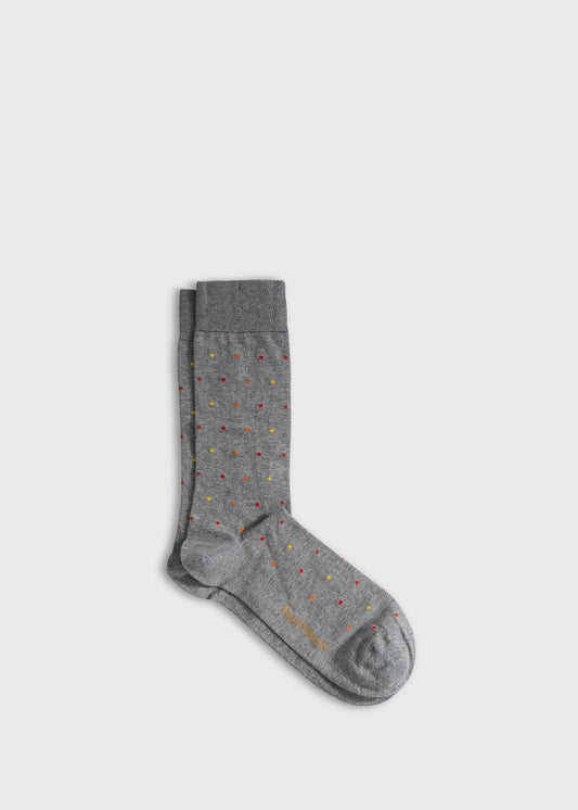 Micro Poka-Dot Crew Sock - Paul Stuart Special Offer