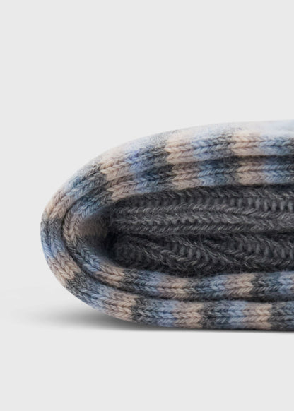 Two-Tone Classic Stripe Sock - Paul Stuart Deals