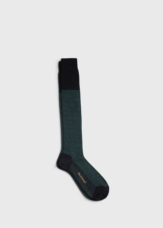 Wool Micro Houndstooth Sock - Paul Stuart Customer Favorite