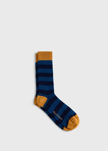 Rugby Stripe Sock - Paul Stuart Premium