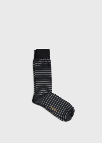 Two-Tone Stripe Sock - Paul Stuart Exclusive