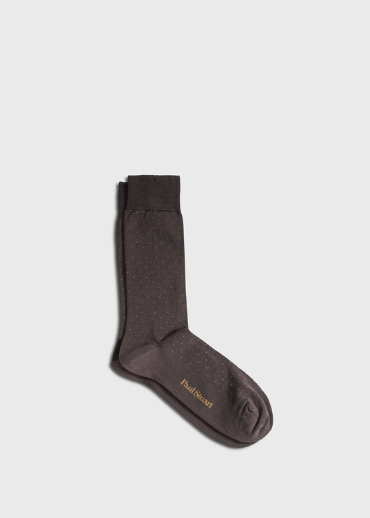 Micro-Dot Crew Sock - Paul Stuart Everyday