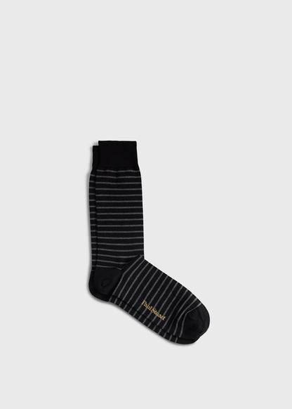 Two-Tone Stripe Sock - Paul Stuart Discount