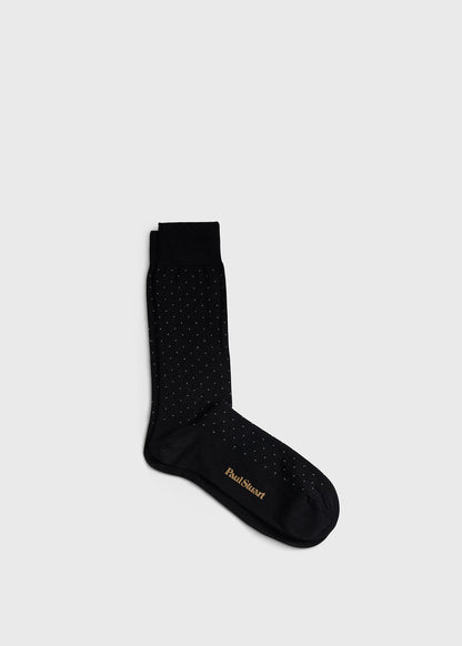 Micro-Dot Crew Sock - Paul Stuart Smart Buy