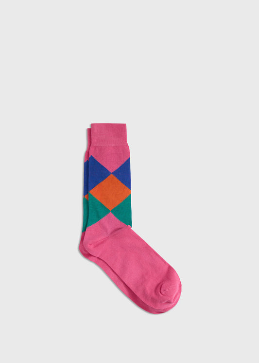 Argyle Crew Sock - Paul Stuart Value
