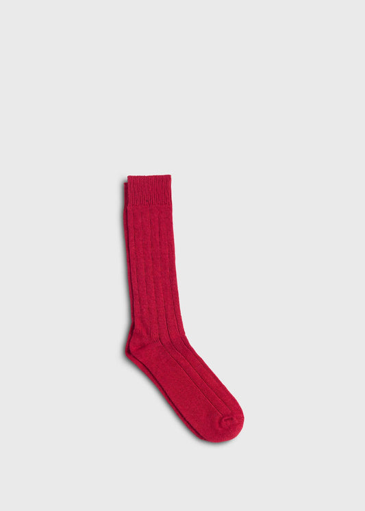 Cashmere Blend Ribbed Sock - Paul Stuart Best Seller