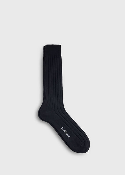 Cashmere Ribbed Crew Sock - Paul Stuart Everyday