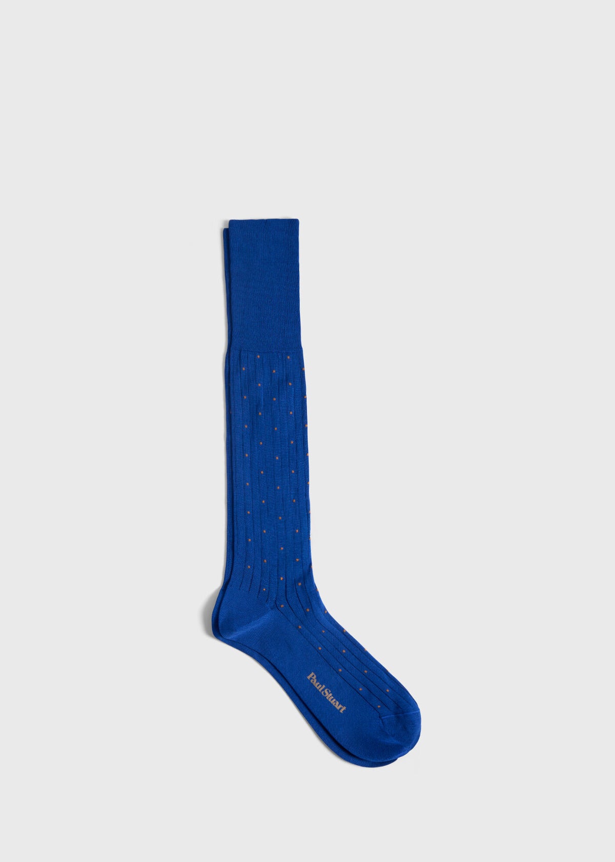Ribbed Cotton Dot Dress Sock - Paul Stuart Top Pick