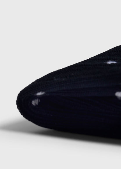 Ribbed Cotton Dot Dress Sock - Paul Stuart Essential
