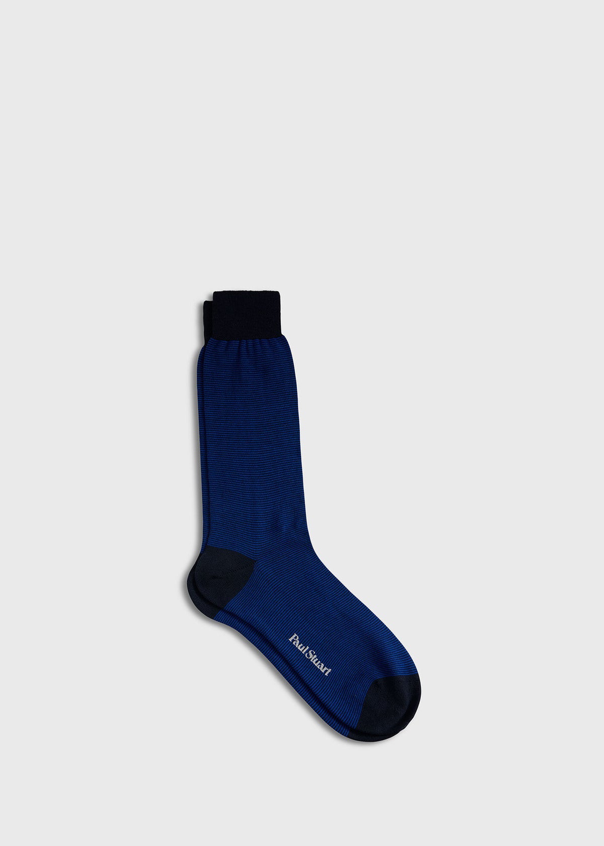 Wool Mini Two-Tone Stripe Sock - Paul Stuart Top Pick