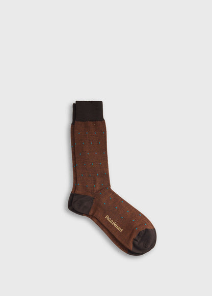 Oxford Dot Sock - Paul Stuart Essential