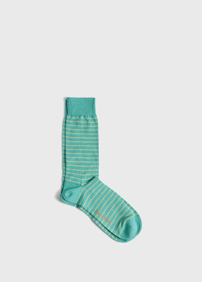 Cotton Two-Tone Stripe Sock - Paul Stuart Top Pick