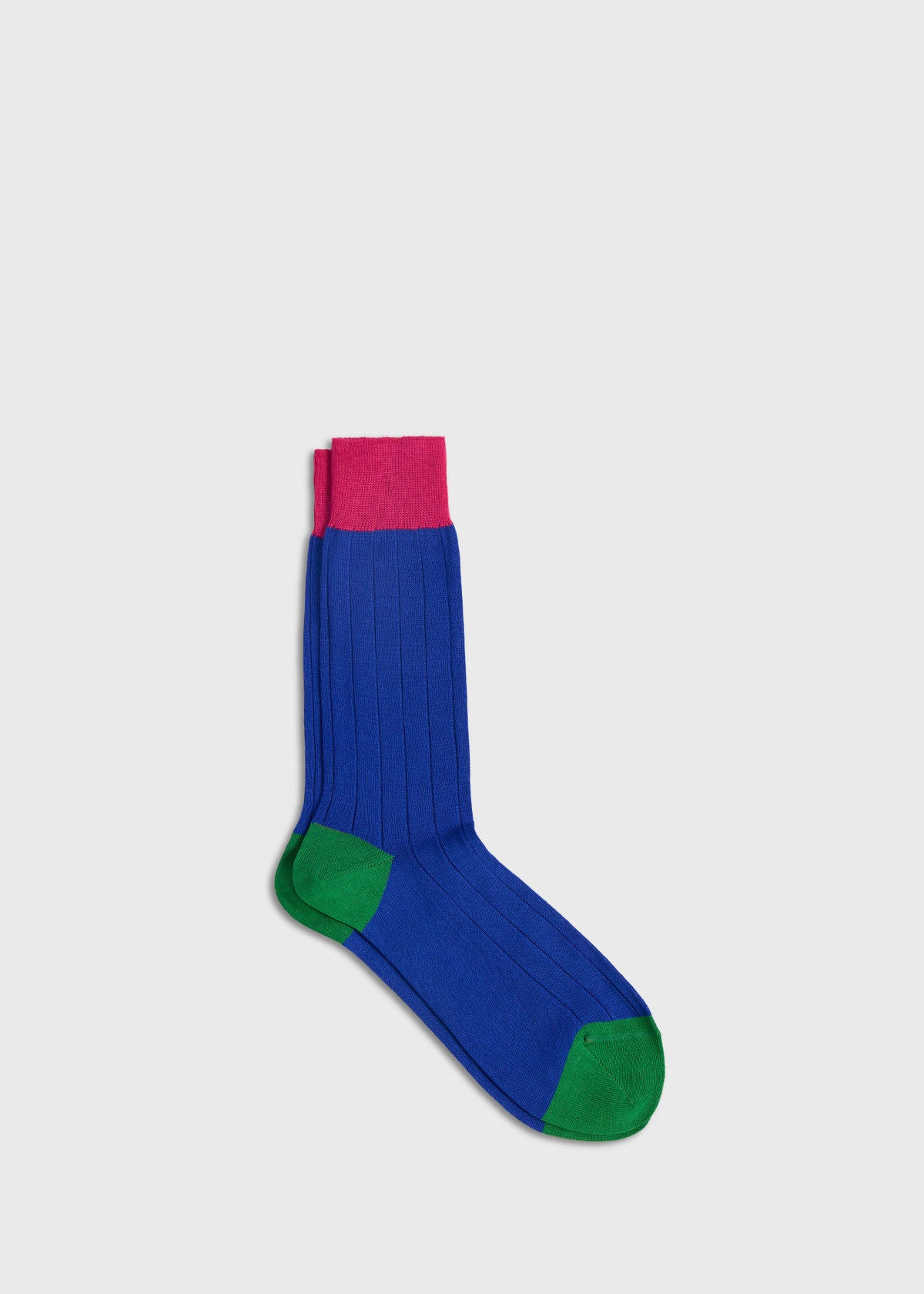 Mercerized Cotton Ribbed Sock - Paul Stuart Popular