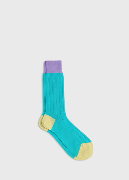 Mercerized Cotton Ribbed Sock - Paul Stuart Great Value