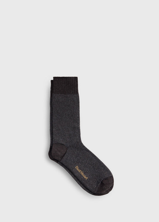 Cashmere Blend Oxford Sock - Paul Stuart Classic