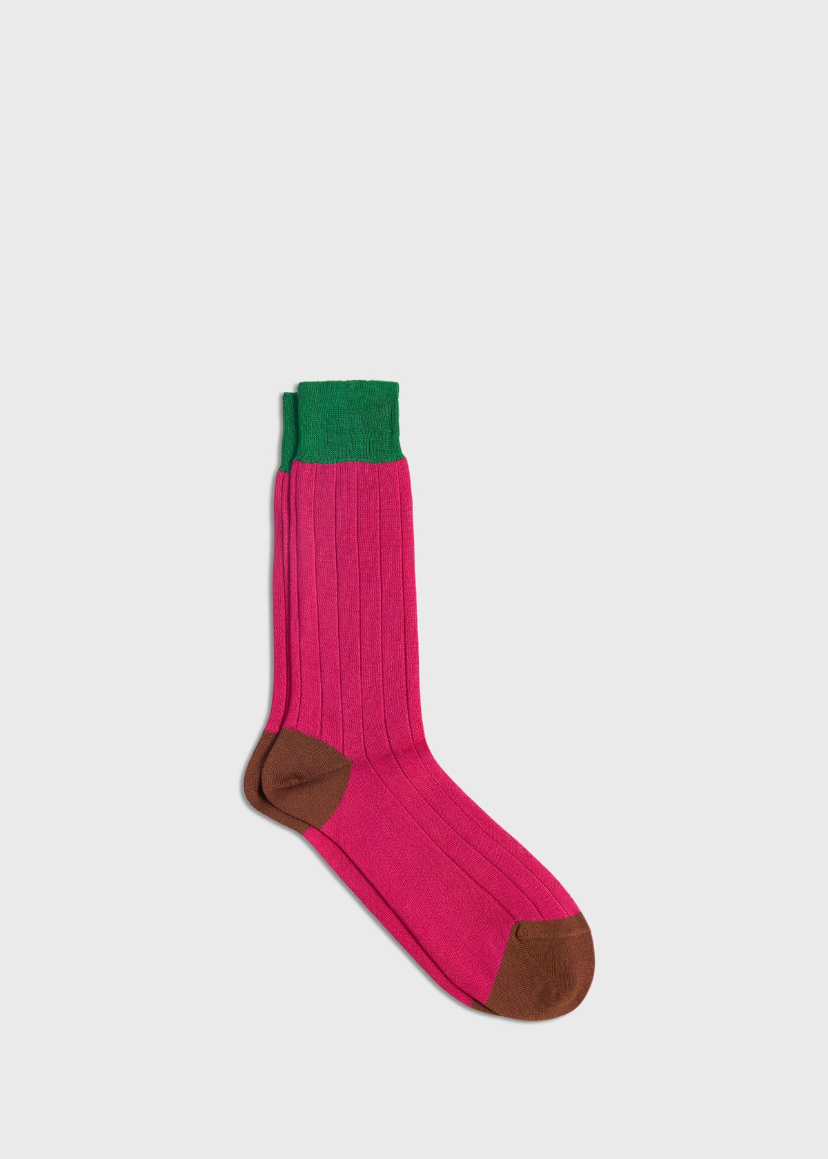 Mercerized Cotton Ribbed Sock - Paul Stuart Recommended
