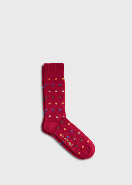 Chunky Colorful Dot Sock - Paul Stuart Signature