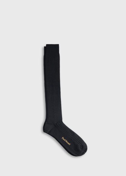 Wool & Cotton Shadow Stripe Sock - Paul Stuart Quality