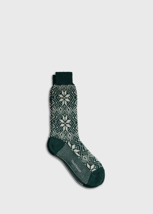 Wool Blend Snowflake Sock - Paul Stuart Everyday
