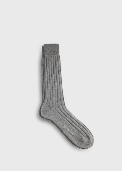 Cashmere Ribbed Crew Sock - Paul Stuart Recommended