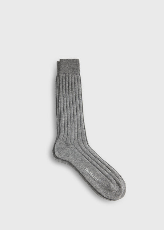 Cashmere Ribbed Crew Sock - Paul Stuart Recommended