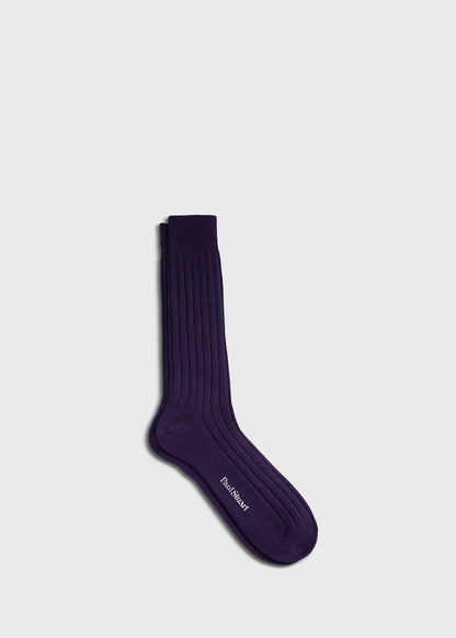 Cashmere Ribbed Crew Sock - Paul Stuart Great Value