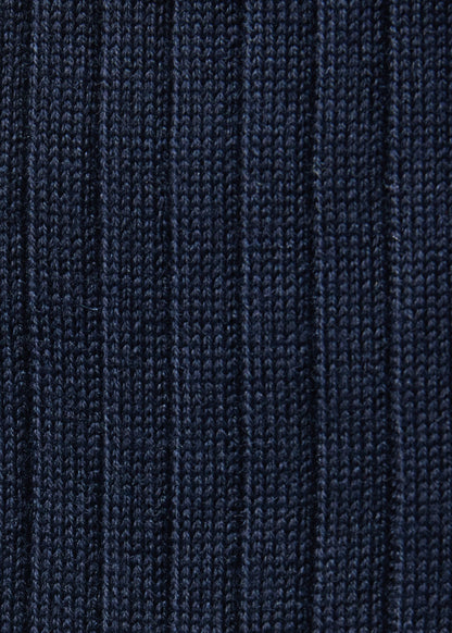 Wool Ribbed Sock with Contrast Trim - Paul Stuart Deals