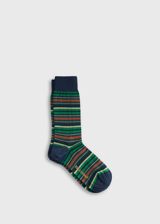 Multicolor Stripe Sock - Paul Stuart Trending