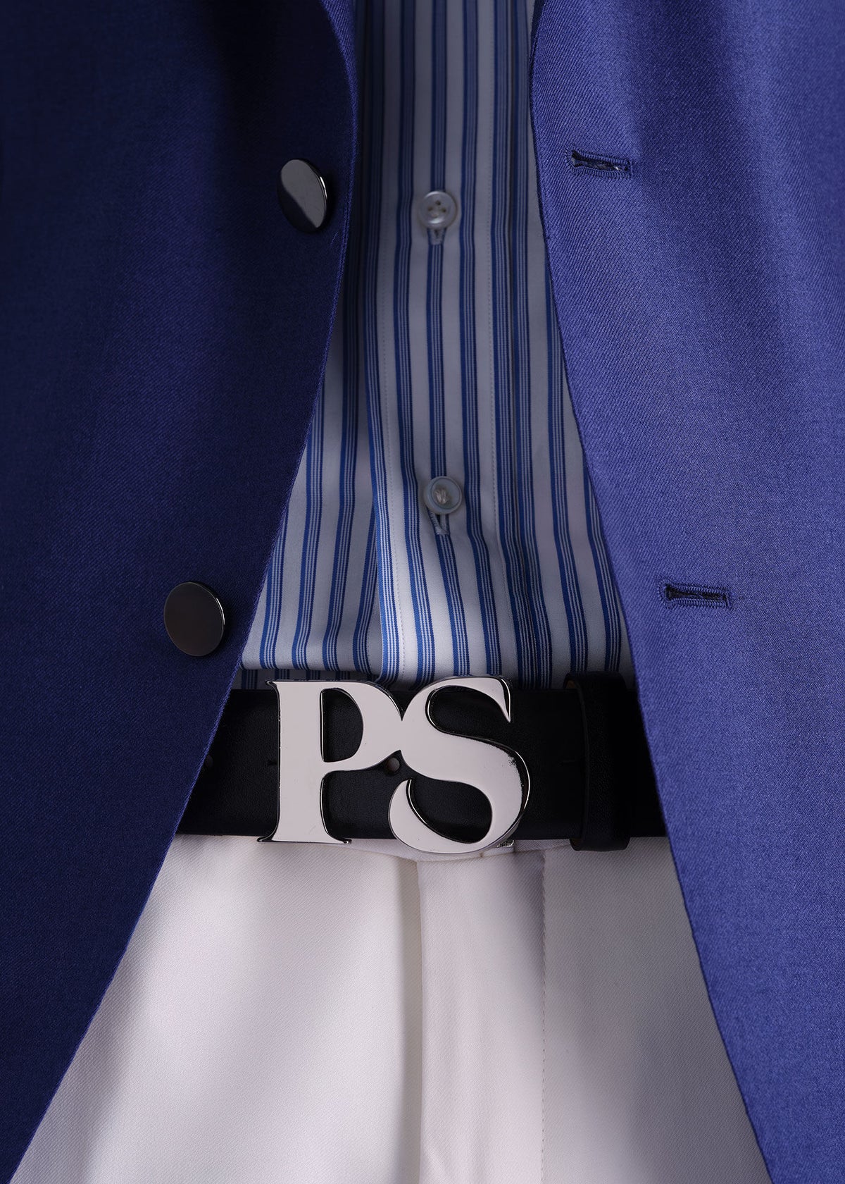 PS Nickel Logo Leather Belt - Paul Stuart Quality