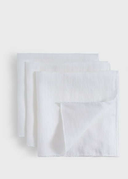 Linen Pocket Square Set - Paul Stuart Deals