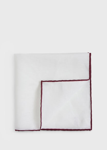 Handkerchief with Contrast Border - Paul Stuart Latest