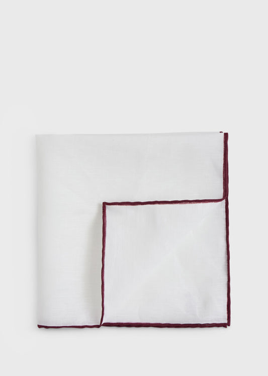 Handkerchief with Contrast Border - Paul Stuart Latest