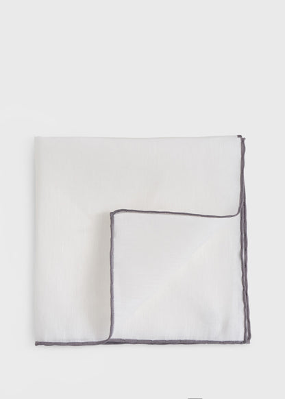Handkerchief with Contrast Border - Paul Stuart Best Seller
