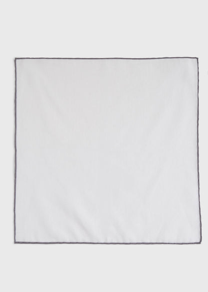 Handkerchief with Contrast Border - Paul Stuart Best Seller