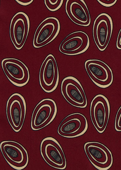 Printed Silk Deco Pocket Square - Paul Stuart Latest