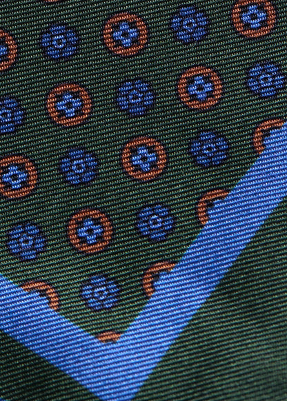 Micro Medallion Print Pocket Square - Paul Stuart Recommended