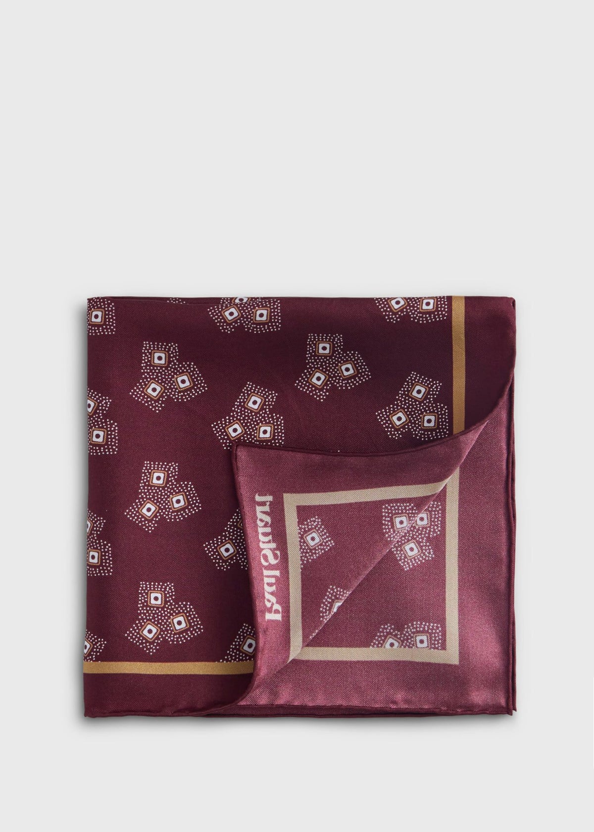 Geometric Dot Pocket Square - Paul Stuart Trusted