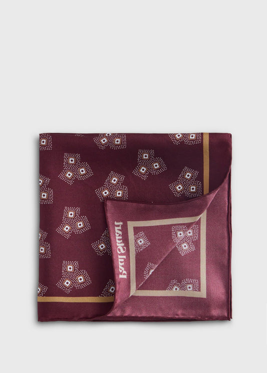 Geometric Dot Pocket Square - Paul Stuart Trusted