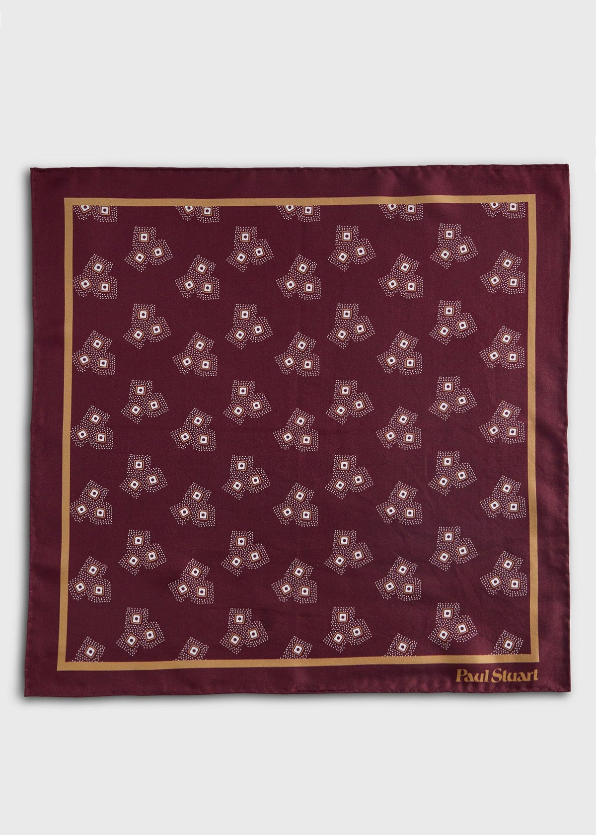 Geometric Dot Pocket Square - Paul Stuart Trusted