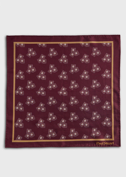 Geometric Dot Pocket Square - Paul Stuart Trusted