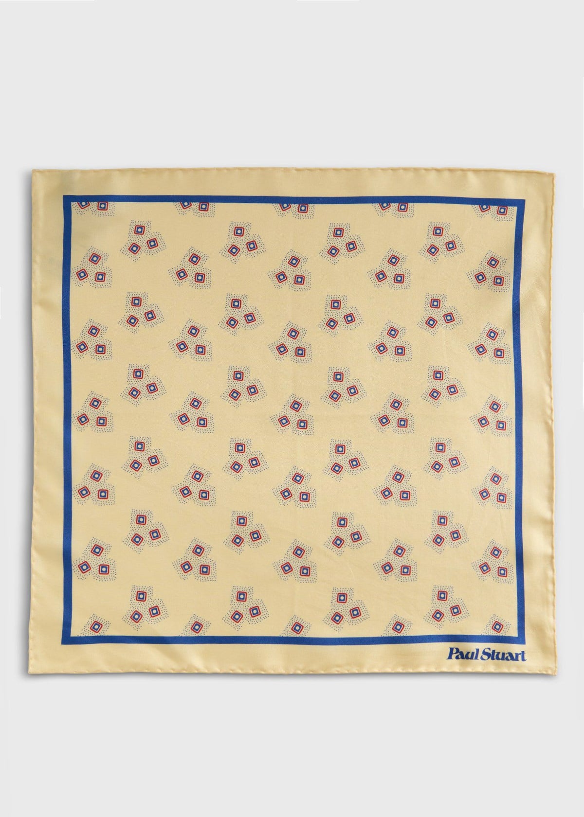 Geometric Dot Pocket Square - Paul Stuart Signature