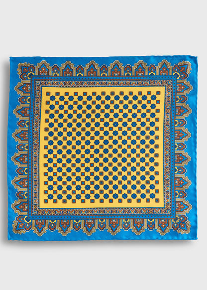 Medallion Print Pocket Square - Paul Stuart Signature