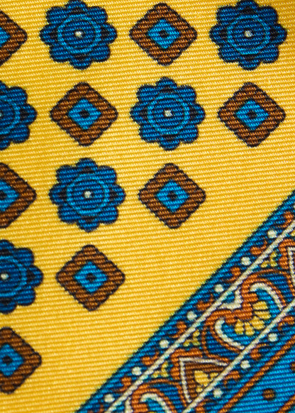 Medallion Print Pocket Square - Paul Stuart Signature