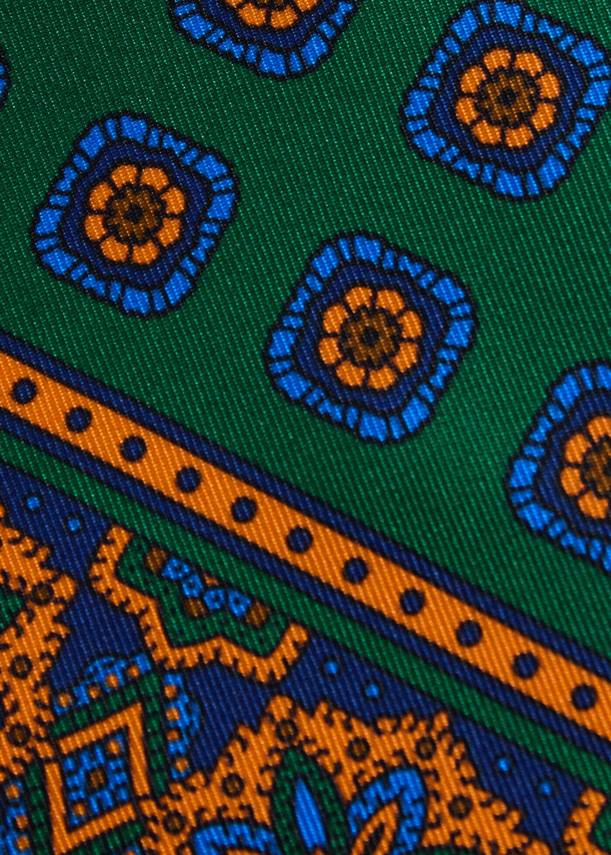 Medallion Print Pocket Square - Paul Stuart Signature