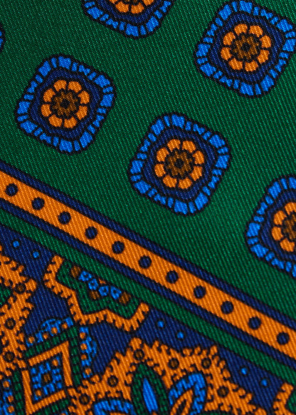 Medallion Print Pocket Square - Paul Stuart Signature
