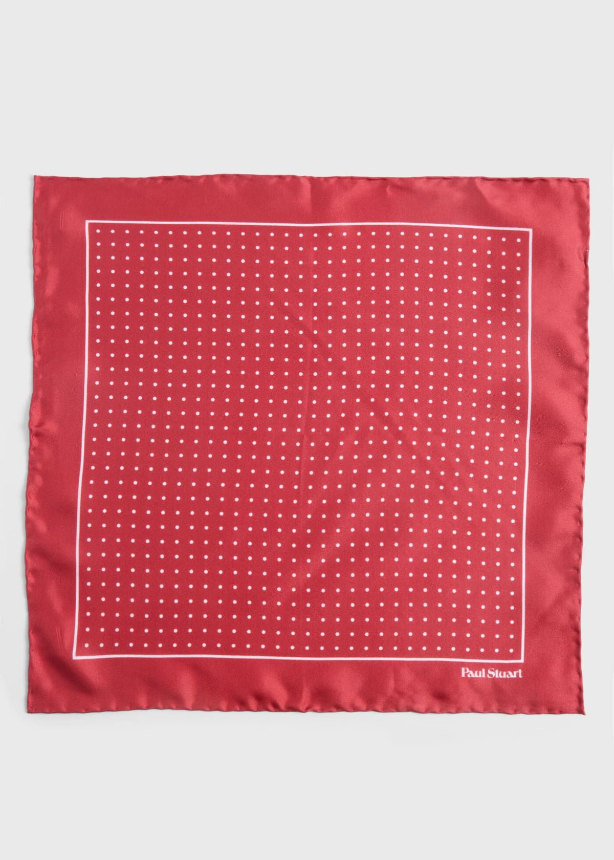 Silk Twill Dot Print Pocket Square - Paul Stuart Sale
