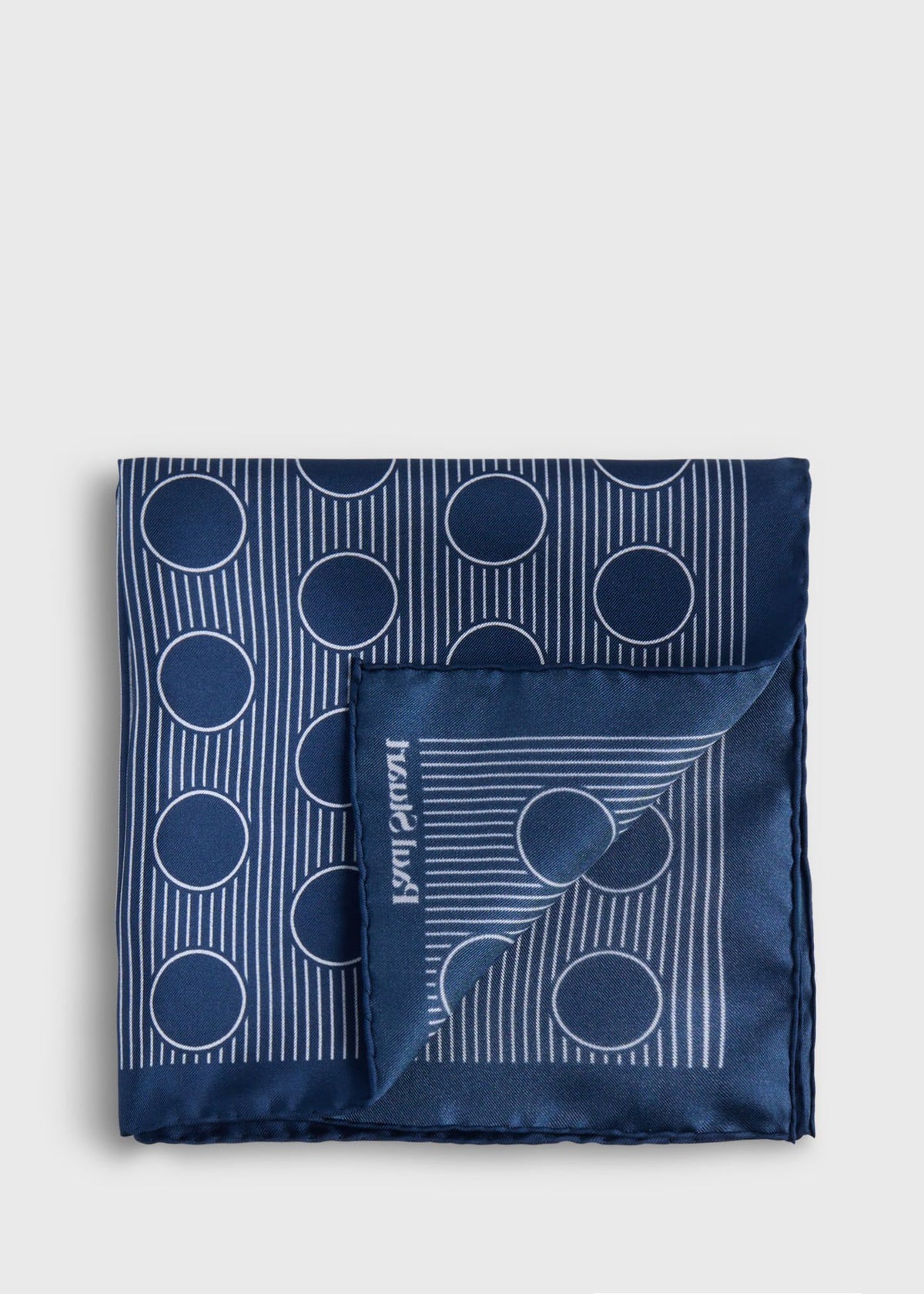 Printed Silk Large Dot Pocket Square - Paul Stuart Trending
